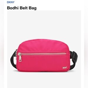 DKNY bodhi belt bag in electric pink. New. Never been used.